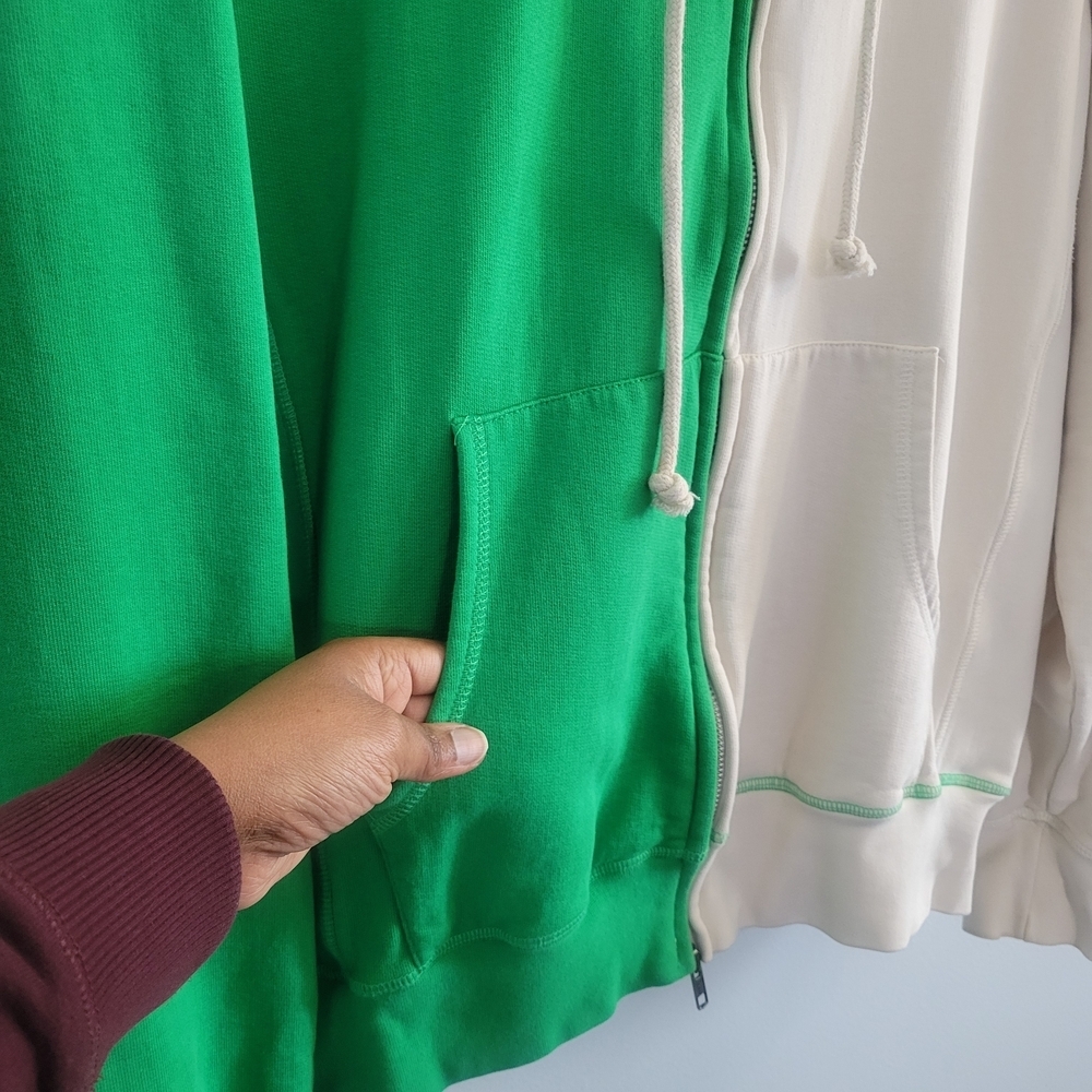CHNGE Size M Organic Cotton Colorblock Zip Up Hoodie Unisex - Picture 10 of 13